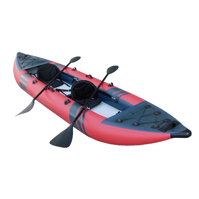 Fishing Boat Inflatable - Großhandel PVC Tandem-Kajak Aufblasbares Outdoor-Angelkanu Aufblasbares